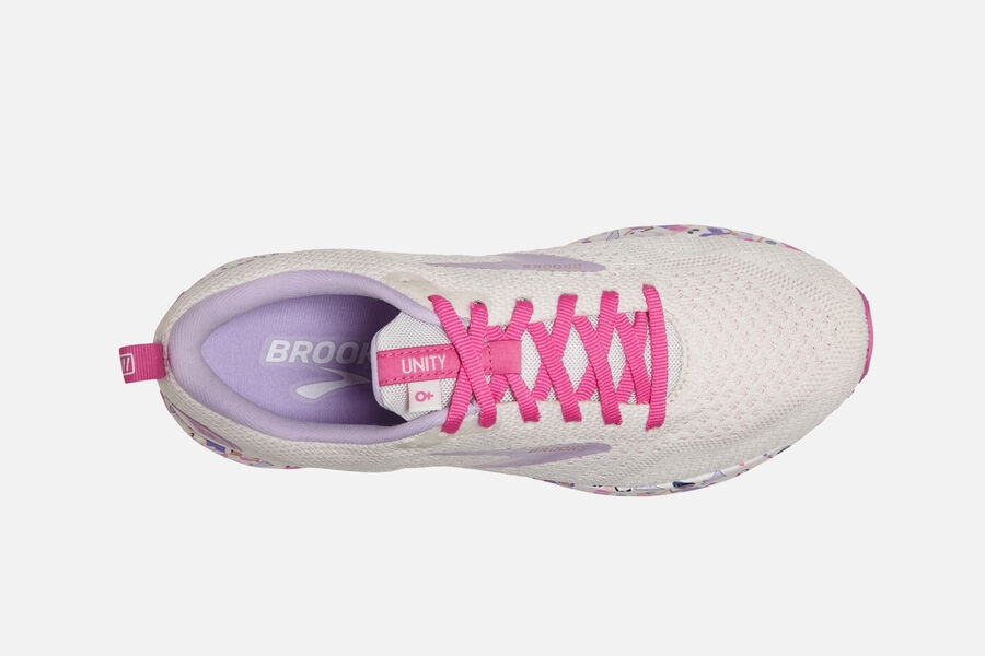 Revel 4 Road Brooks Running Shoes NZ Womens - White/Pink - YZBGKO-145